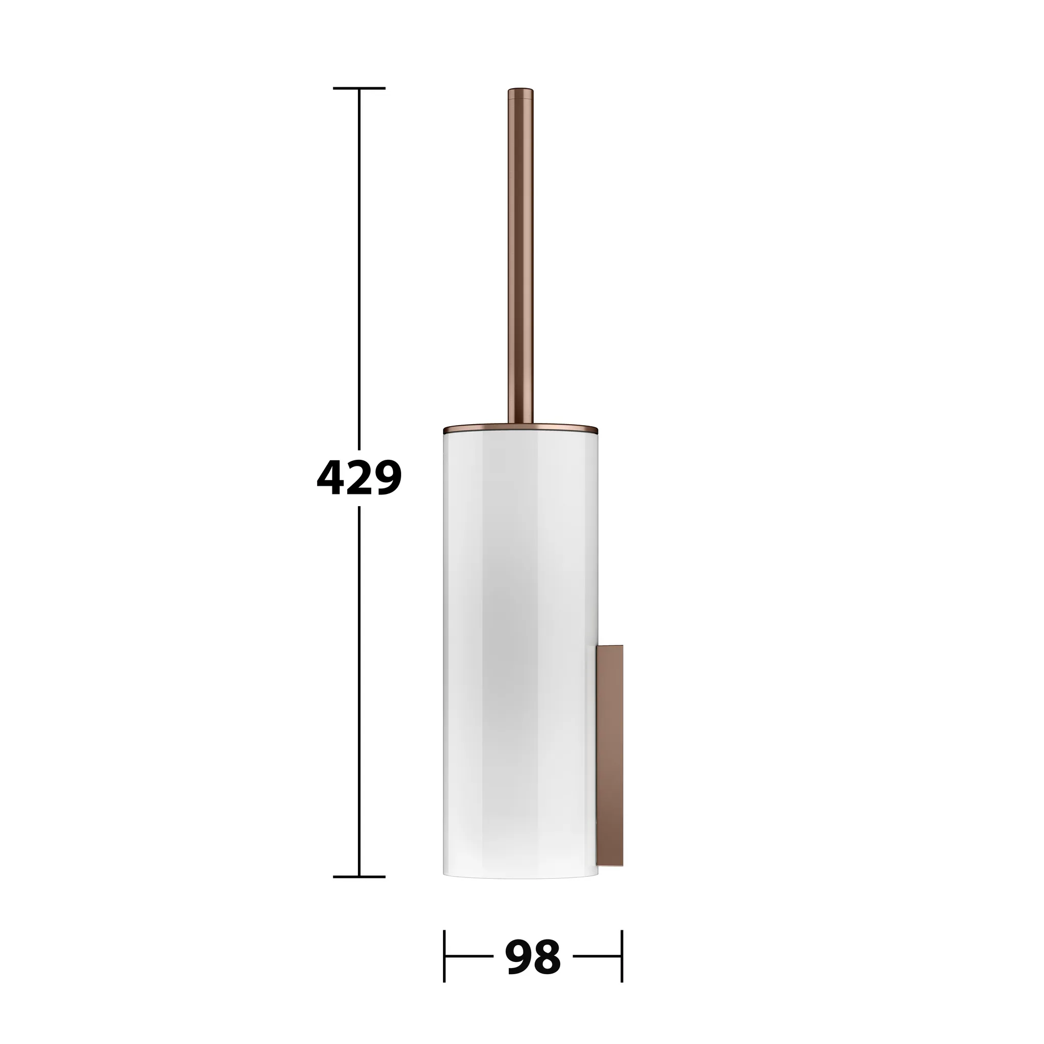 Edition 400 Toilettenbürstengarnitur Rotgold gebürstet Edition 400 Toilettenbürstengarnitur Rotgold gebürstet