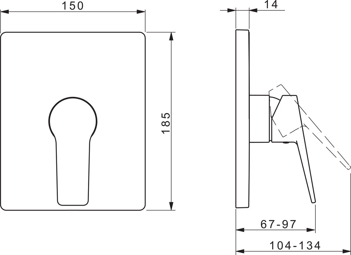 HansaTWIST Duscharmatur Hansacolour Einhebelmischer Fertigset für Brause-Batterie 8985 Rosette eckig Matt-Schwarz HansaTWIST Duscharmatur Hansacolour Einhebelmischer Fertigset für Brause-Batterie 8985 Rosette eckig Matt-Schwarz