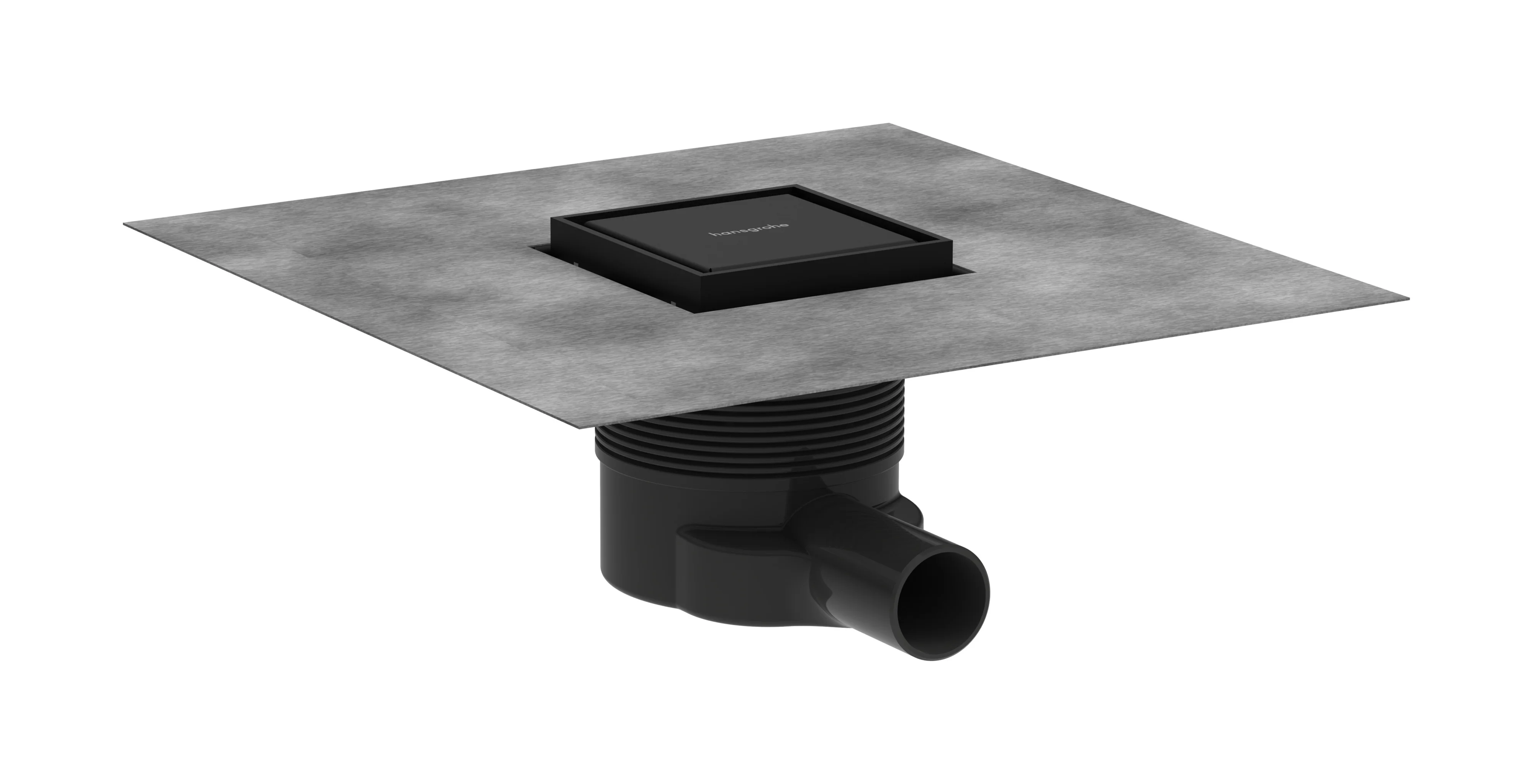 Hansgrohe RainDrain Brilliance Komplettset Punktablauf 100x100 mm, Mattschwarz Hansgrohe RainDrain Brilliance Komplettset Punktablauf 100x100 mm, Mattschwarz