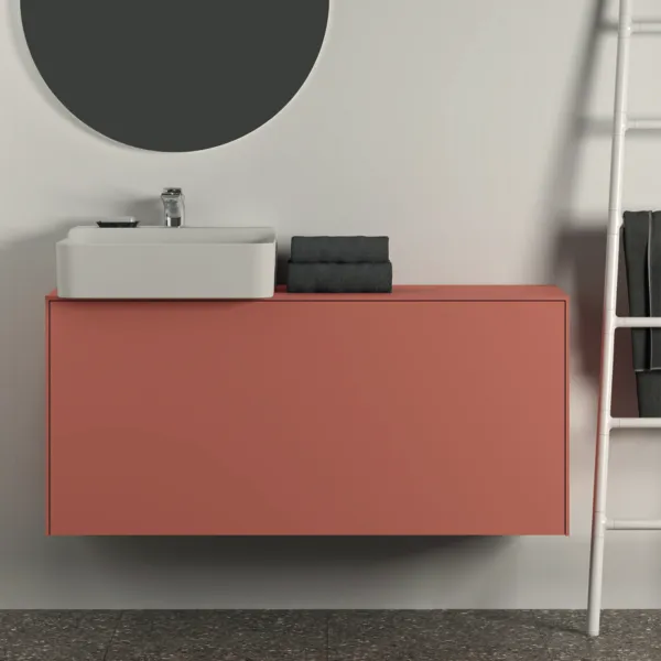 Ideal Standard Conca Waschtischunterschrank, 1 Auszug, Push-Open mit Softclose, Sunset matt, 1202x373x550 mm