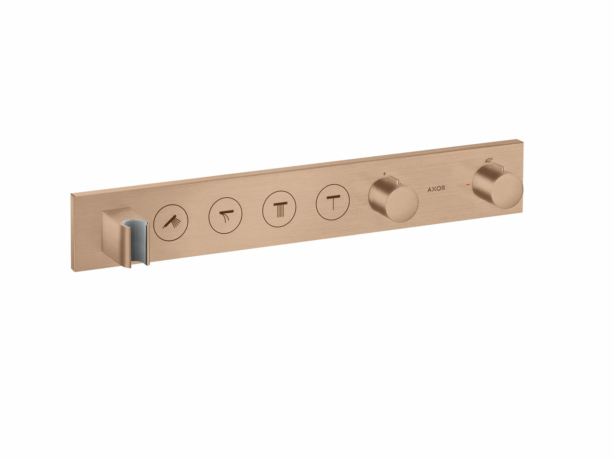Hansgrohe AXOR ShowerSolutions Thermostatmodul Select 600⁄90 Unterputz für 4 Verbraucher Brushed Red Gold
