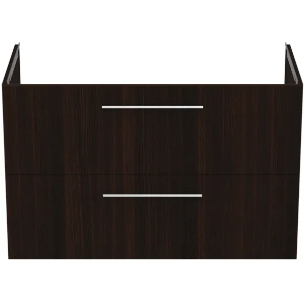 Möbelwaschtischunterschrank i.life B 2 Auszüge Siphonausschnitt auf der linken Seite 1000x505x630mm Weiß matt