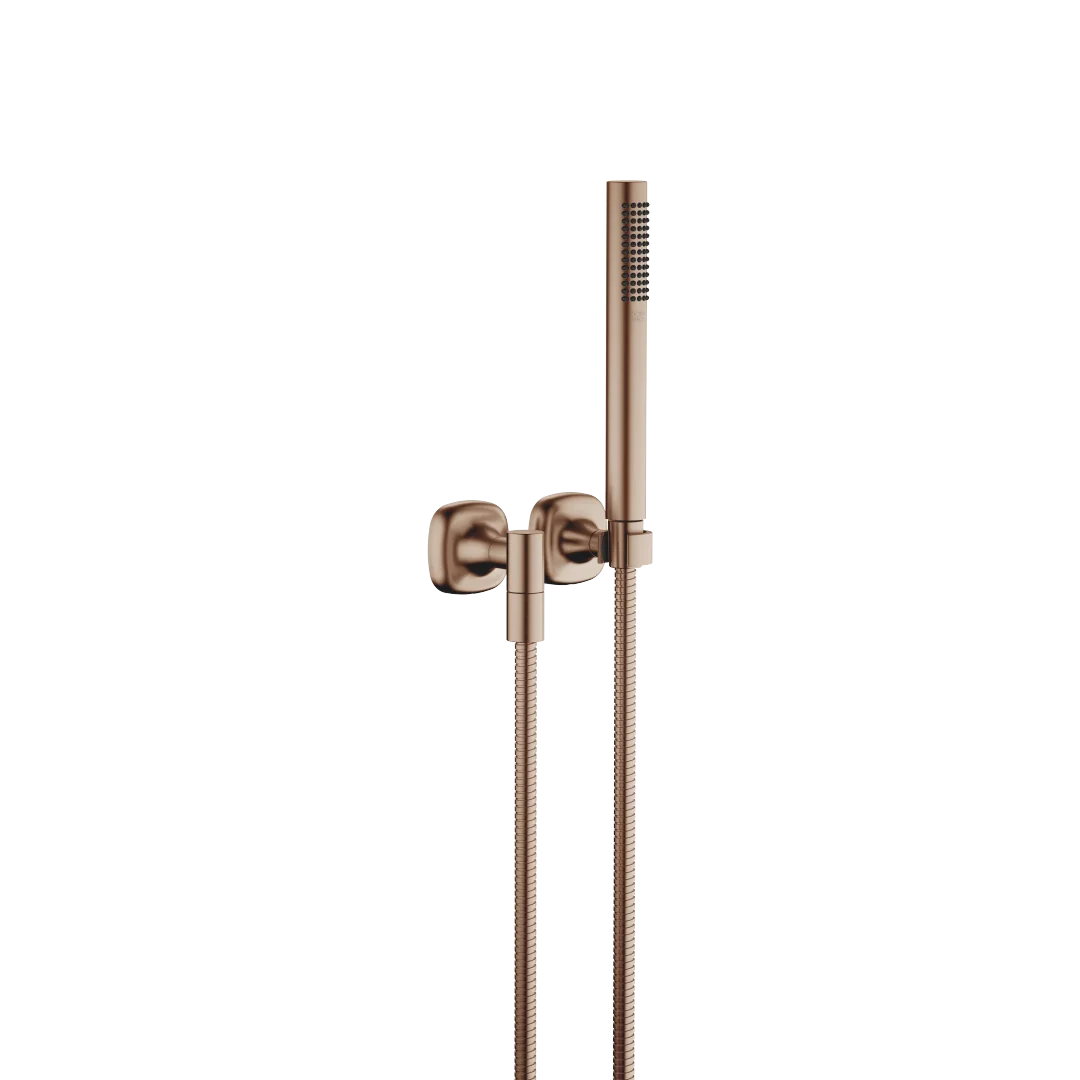 Dornbracht COYA Schlauchbrausegarnitur Bronze gebürstet PVD, 15 l/min Durchfluss, 1.250 mm Schlauchlänge