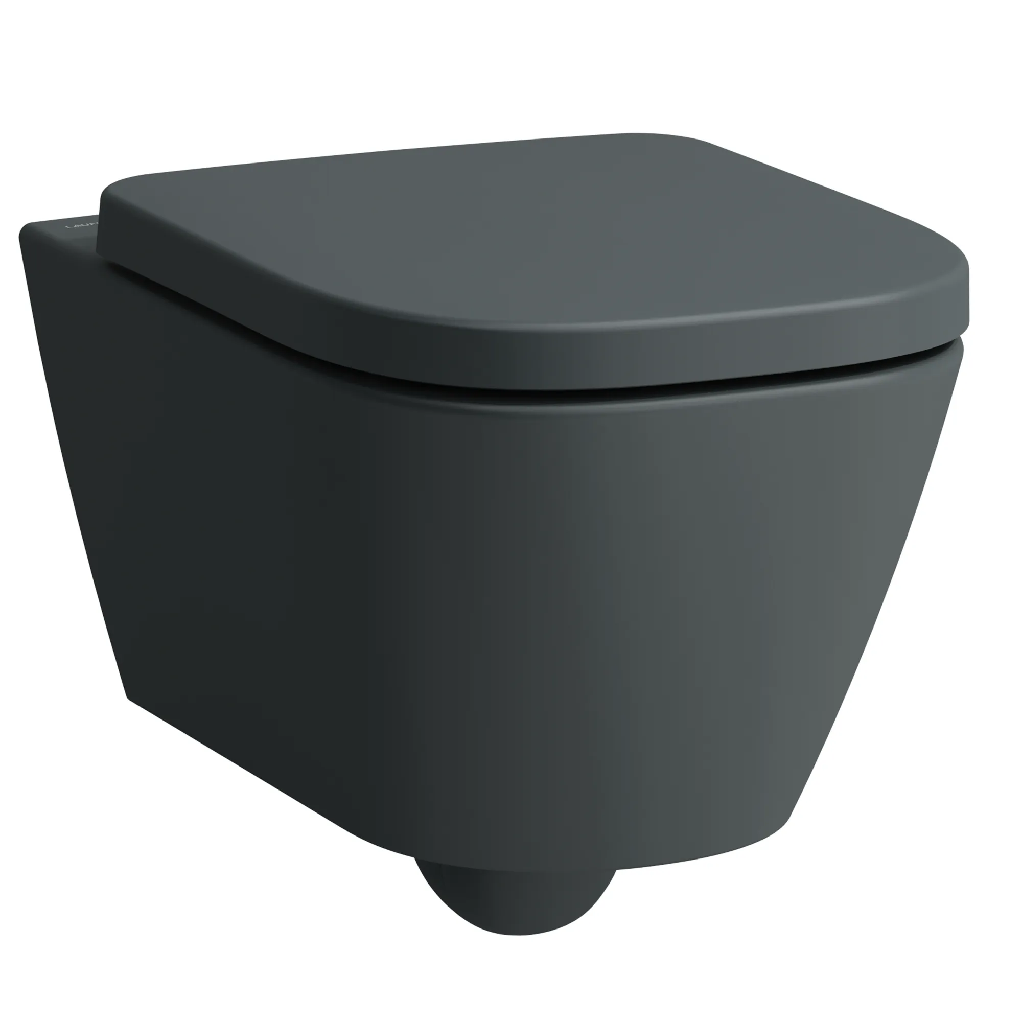 Laufen Wand-Tiefspül-WC mit Silent Flush „Meda“ 360 × 355 × 540 mm in Graphit (matt), ohne Spülrand Laufen Wand-Tiefspül-WC mit Silent Flush „Meda“ 360 × 355 × 540 mm in Graphit (matt), ohne Spülrand