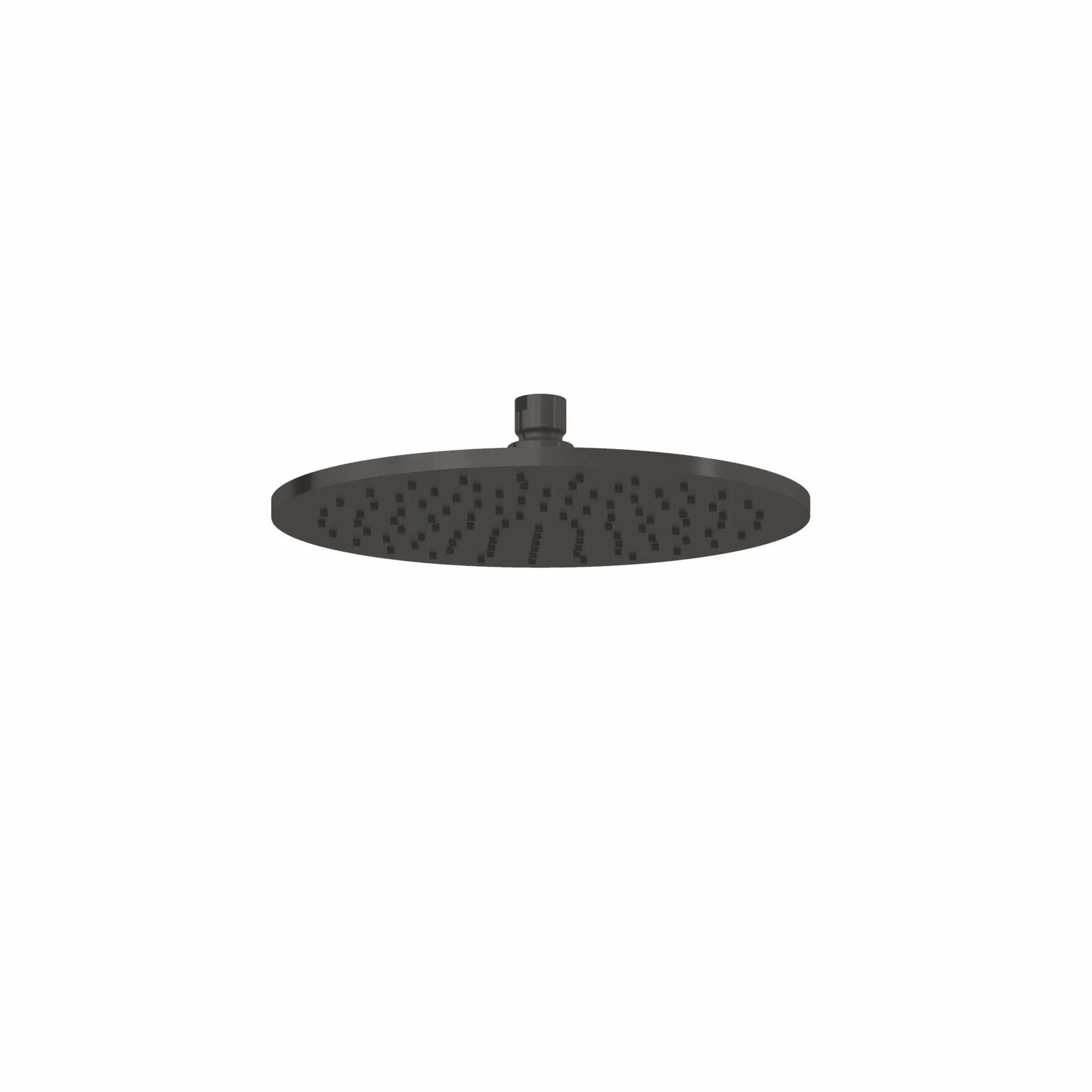 Kludi A-QA Tellerkopfbrause 250 mm Brushed Gunmetal PVD - flache Ausführung mit Kugelgelenk und Kalkschnellreinigung Kludi A-QA Tellerkopfbrause 250 mm Brushed Gunmetal PVD - flache Ausführung mit Kugelgelenk und Kalkschnellreinigung
