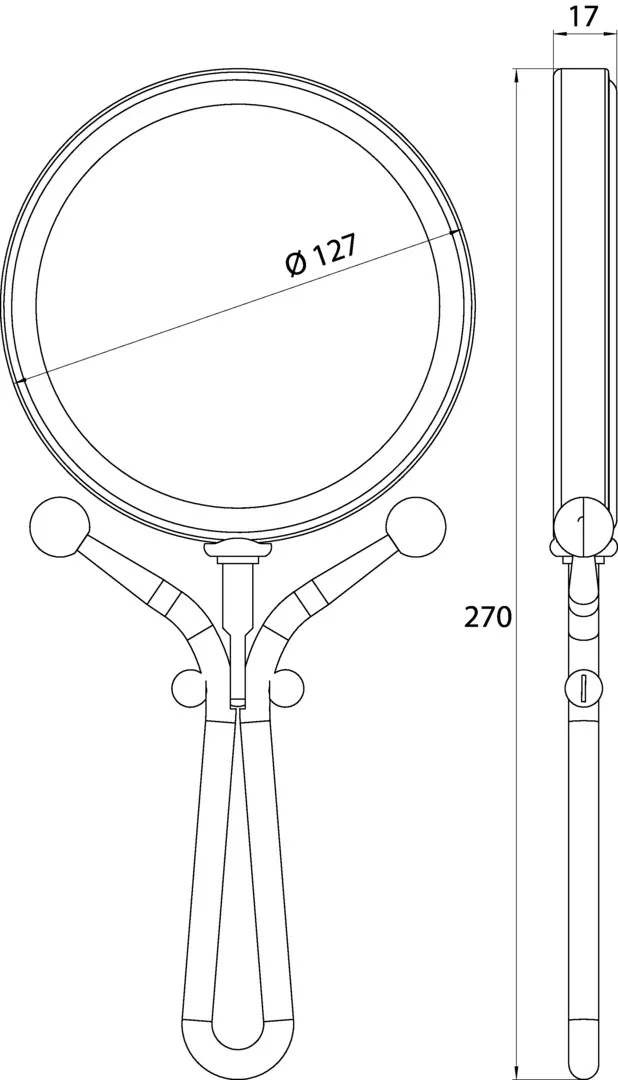 emco Reisespiegel „pure“ Rund in chrom emco Reisespiegel „pure“ Rund in chrom