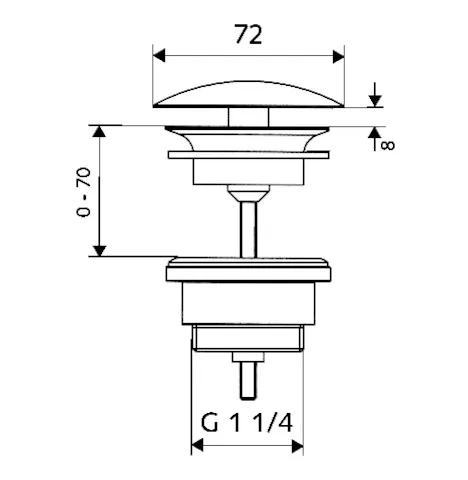 Waschtischablaufgarnitur OPEN, G 1 1/4 AG, chrom Waschtischablaufgarnitur OPEN, G 1 1/4 AG, chrom