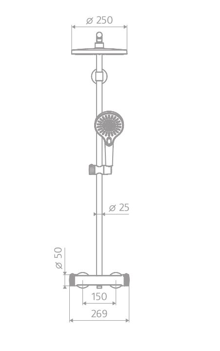 HSK Duschthermostat „AquaXPro 100“ mit Sicherheitsthermostat-Armatur HSK Duschthermostat „AquaXPro 100“ mit Sicherheitsthermostat-Armatur