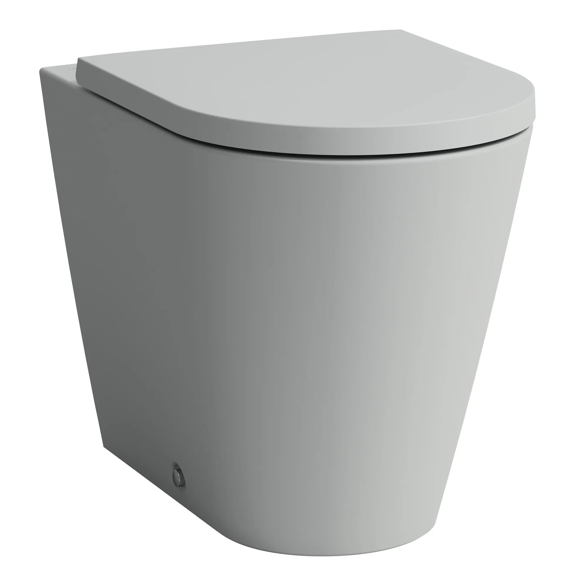Laufen Stand-Tiefspül-WC Keramikhöhe 43 cm „Kartell“ 370 × 430 × 560 mm in Grau matt, Abgang waagerecht, ohne Spülrand Laufen Stand-Tiefspül-WC Keramikhöhe 43 cm „Kartell“ 370 × 430 × 560 mm in Grau matt, Abgang waagerecht, ohne Spülrand