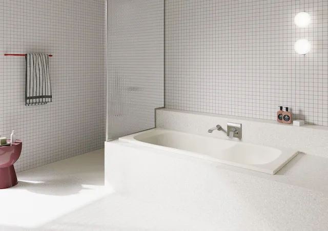 Bette Badewanne „Setline“ 1700 × 700 mm ohne Wannenträger, in Pergamon