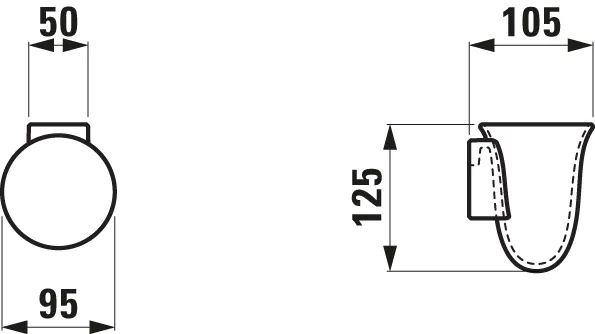 Zahnbürstenhalter THE NEW CLASSIC 105x95x125 Saphirkeramik weiß Zahnbürstenhalter THE NEW CLASSIC 105x95x125 Saphirkeramik weiß