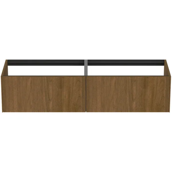 Ideal Standard Waschtischunterschrank „Conca“ 158,5 × 36 × 50,5 cm Walnuss dunkel Furnier Ideal Standard Waschtischunterschrank „Conca“ 158,5 × 36 × 50,5 cm Walnuss dunkel Furnier