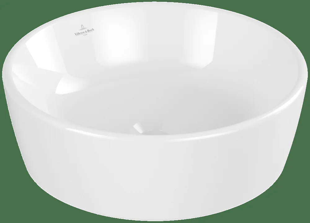 Villeroy & Boch Architectura Aufsatzwaschbecken 5A2545, 450x450mm, Rund, Weiß Alpin