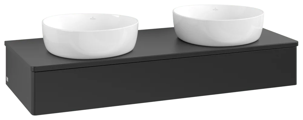 Villeroy & Boch Antao L13_5 Waschbeckenunterschrank 1200x190x500mm Black Matt