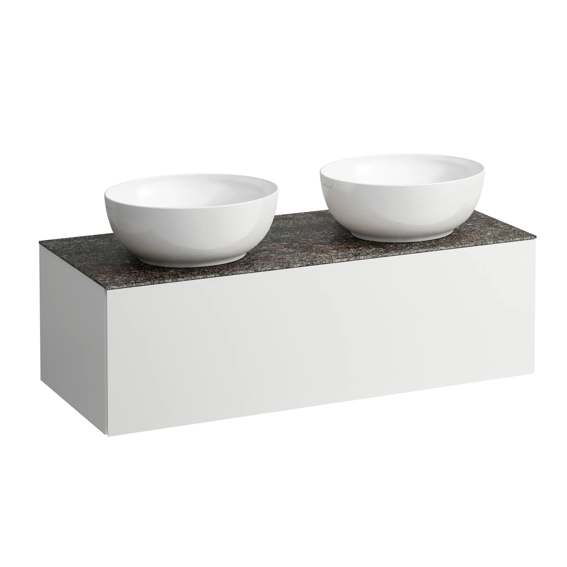 Schubladenelement (Waschtischunterbau+Waschtischplatte) ILBAGNOALESSI 500x1200x370 1 Schublade integrierte versteckte Griffe seitlich Vollauszug Soft-Close Ausschnitt links und rechts Marrone Naturale Top passend zu Waschtisch H818975/6 Weiß matt Schubladenelement (Waschtischunterbau+Waschtischplatte) ILBAGNOALESSI 500x1200x370 1 Schublade integrierte versteckte Griffe seitlich Vollauszug Soft-Close Ausschnitt links und rechts Marrone Naturale Top passend zu Waschtisch H818975/6 Weiß matt