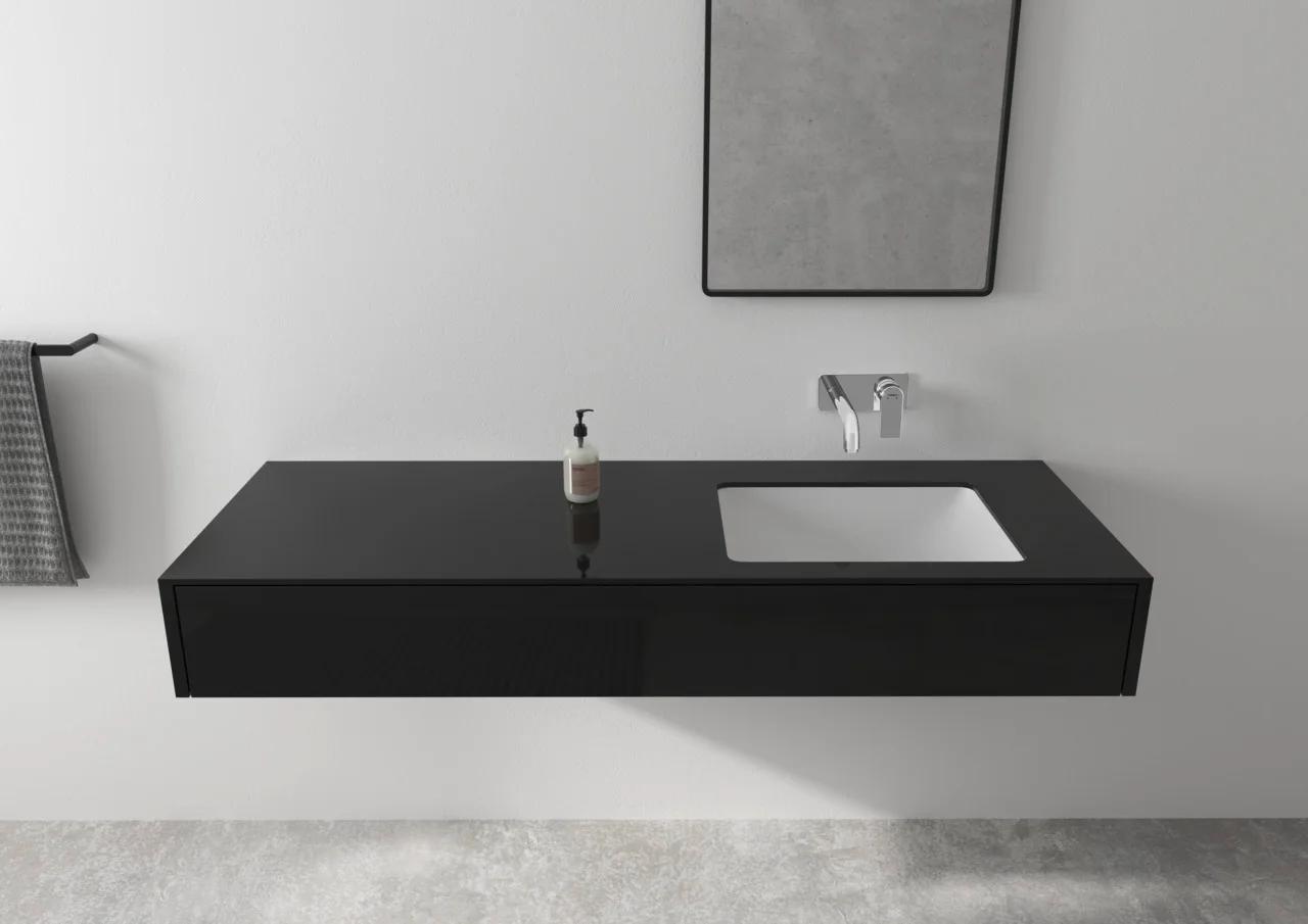 Hansgrohe Vernis Shape 2-Loch Waschtischmischer Unterputz, Chrom, Ausladung 207 mm, Hebelgriff, Normalstrahl, max. Durchfluss 5 l/min