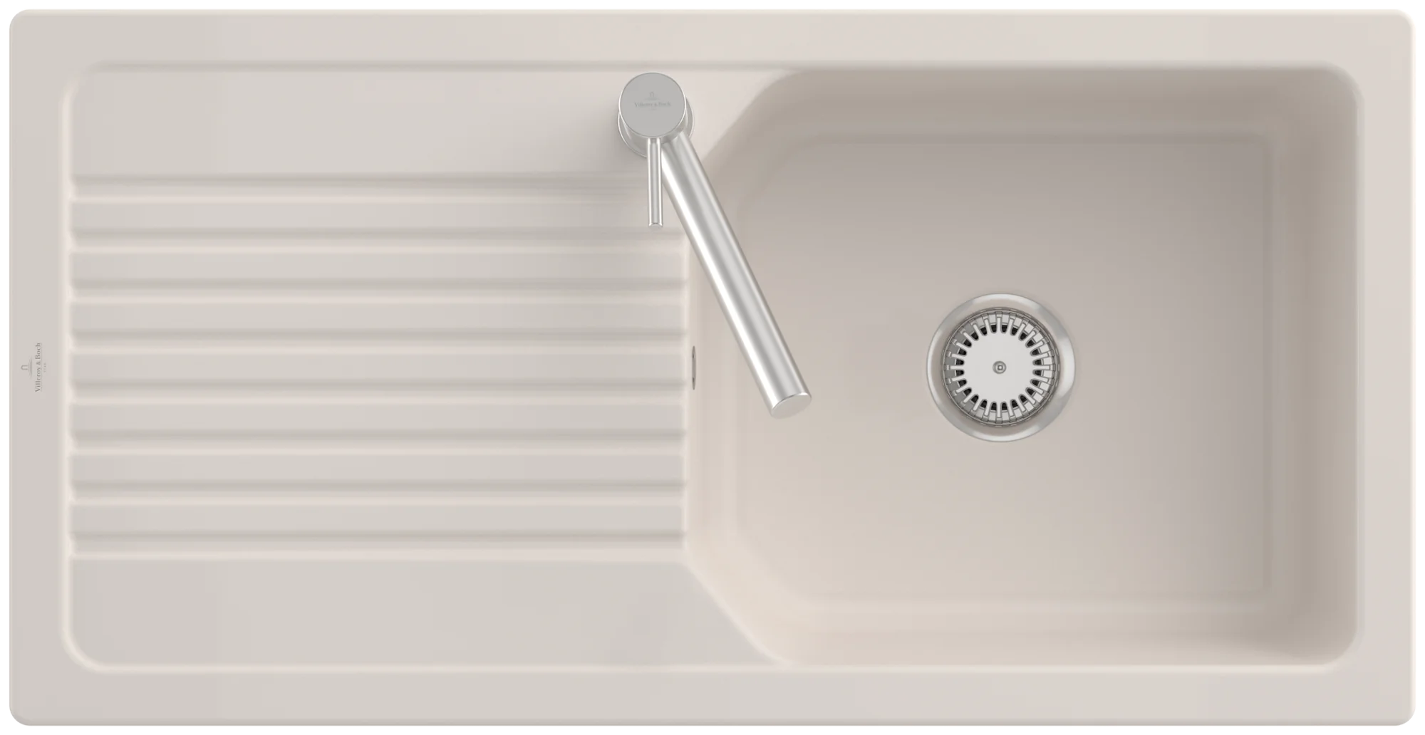 Villeroy & Boch Linara 60 Einbauspüle 338601, 1000x510mm, TitanCeram Crema