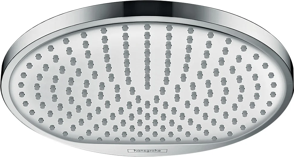 Hansgrohe Crometta S Kopfbrause 240 mm, Chrom, Rain Strahl, verstellbarer Winkel, für Durchlauferhitzer geeignet