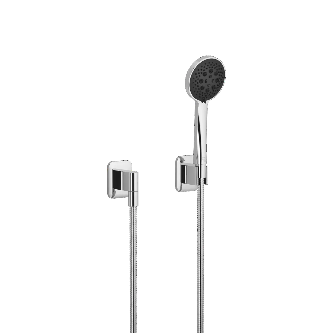 Schlauchbrausegarnitur mit Einzelrosetten LISSÉ Chrom 27803845 Schlauchbrausegarnitur mit Einzelrosetten LISSÉ Chrom 27803845