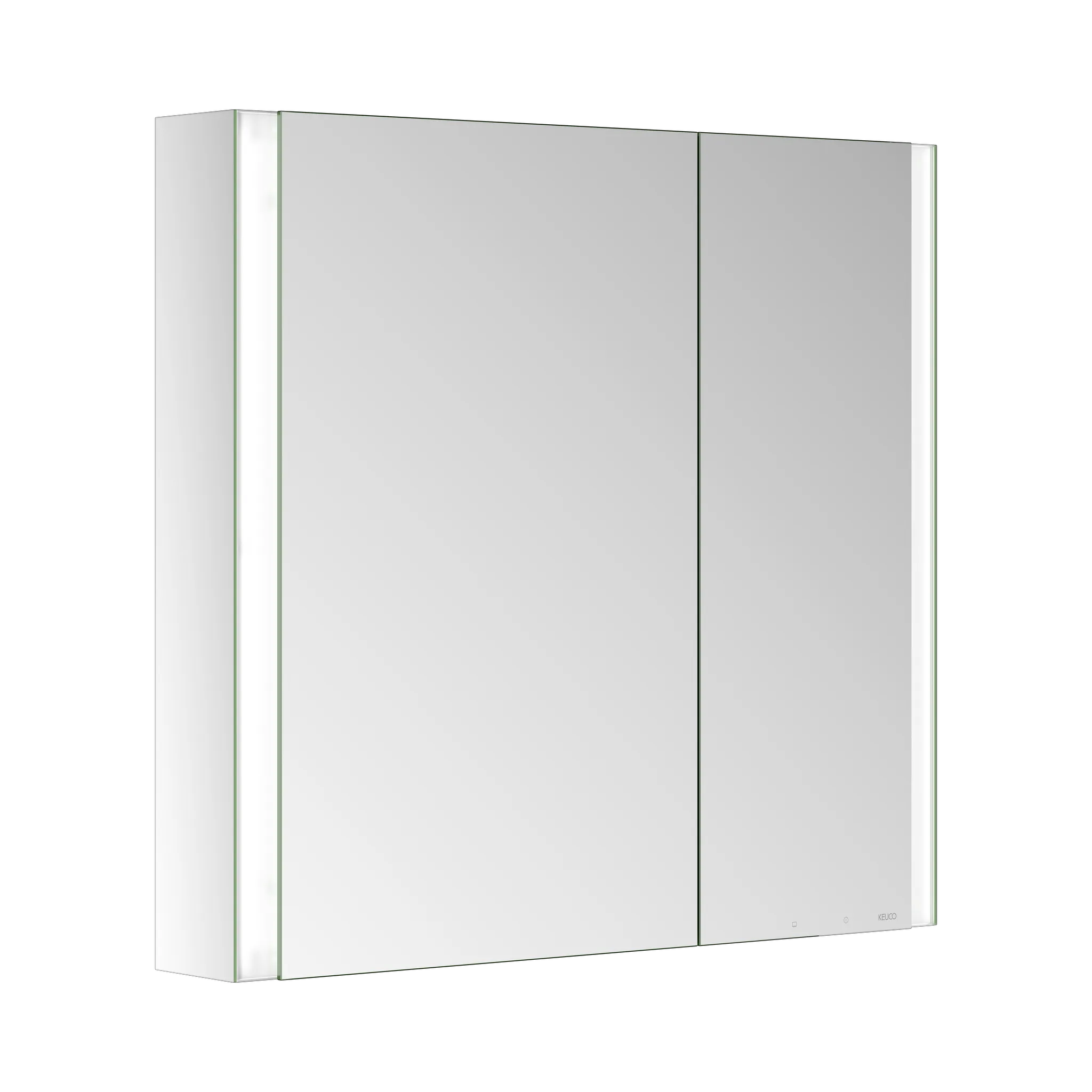 KEUCO Wandvorbau Spiegelschrank „Somaris“ Verspiegelt, Aufputz, mit Spiegelheizung 800 × 710 × 127 mm