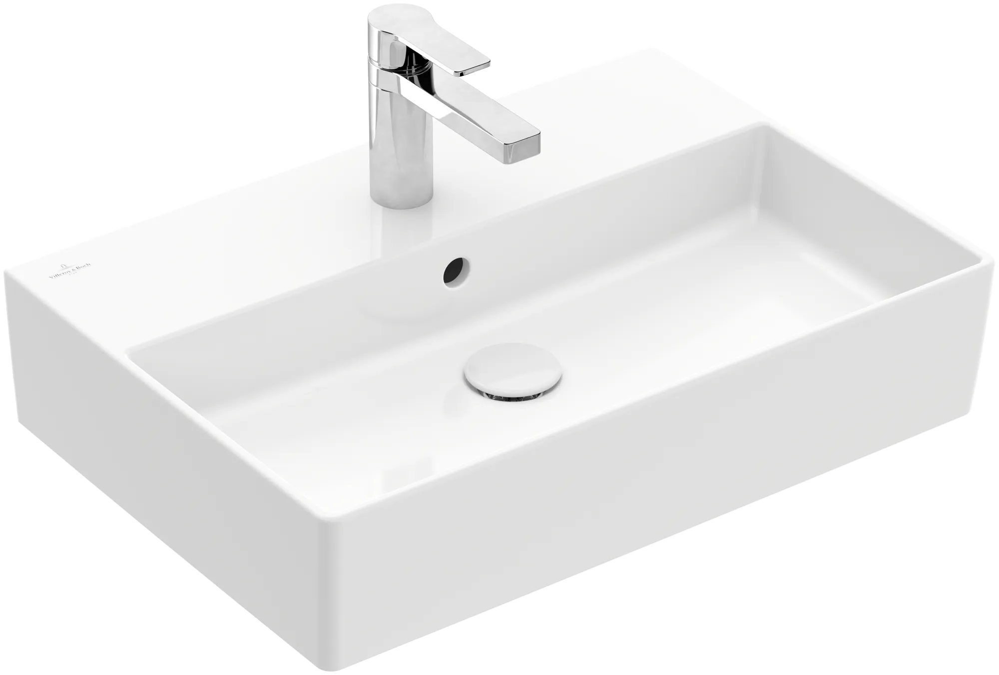 Villeroy & Boch Wandwaschtisch aus TitanCeram geschliffen „Memento 2.0“ 600 × 420 × 135 mm, mit Hahnlochbohrung, Hahnlochposition mittig in Weiß Alpin Farbe: Weiß Alpin / Größe: 60 × 42 cm / Hahnlochbohrung: mit 1×1 Hahnlochbohrung / Hahnlochposition: mittig / Oberflächenveredelung: ohne Oberflächenveredelung / Überlauf: mit Überlauf Villeroy & Boch Wandwaschtisch aus TitanCeram geschliffen „Memento 2.0“ 600 × 420 × 135 mm, mit Hahnlochbohrung, Hahnlochposition mittig in Weiß Alpin Farbe: Weiß Alpin / Größe: 60 × 42 cm / Hahnlochbohrung: mit 1×1 Hahnlochbohrung / Hahnlochposition: mittig / Oberflächenveredelung: ohne Oberflächenveredelung / Überlauf: mit Überlauf