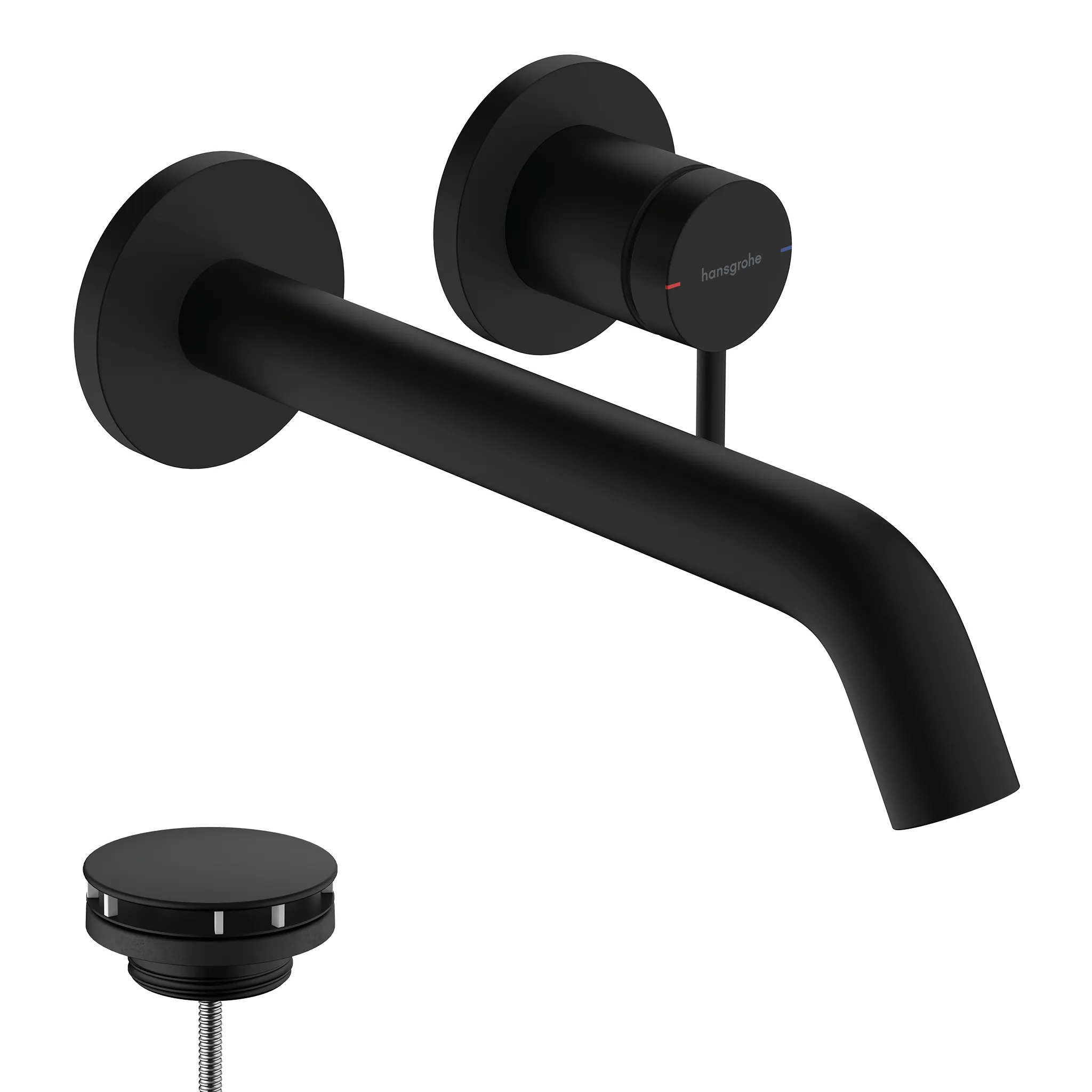 Hansgrohe Tecturis S Einhebel-Waschtischmischer Unterputz Wandmontage EcoSmart+ 22,5 cm Mattschwarz Hansgrohe Tecturis S Einhebel-Waschtischmischer Unterputz Wandmontage EcoSmart+ 22,5 cm Mattschwarz