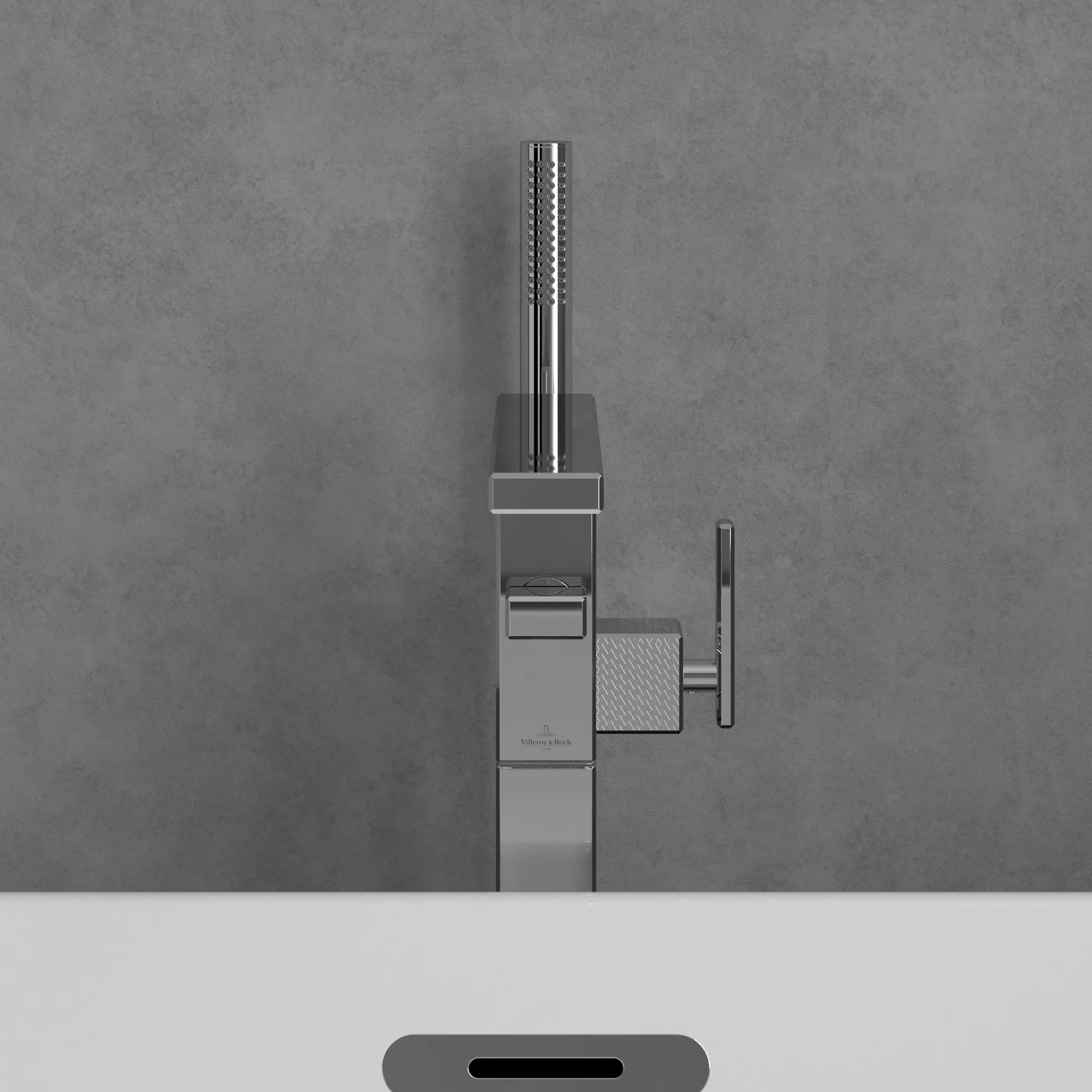 Einhand-Wannenarmatur „Mettlach“ Ausladung 237 mm