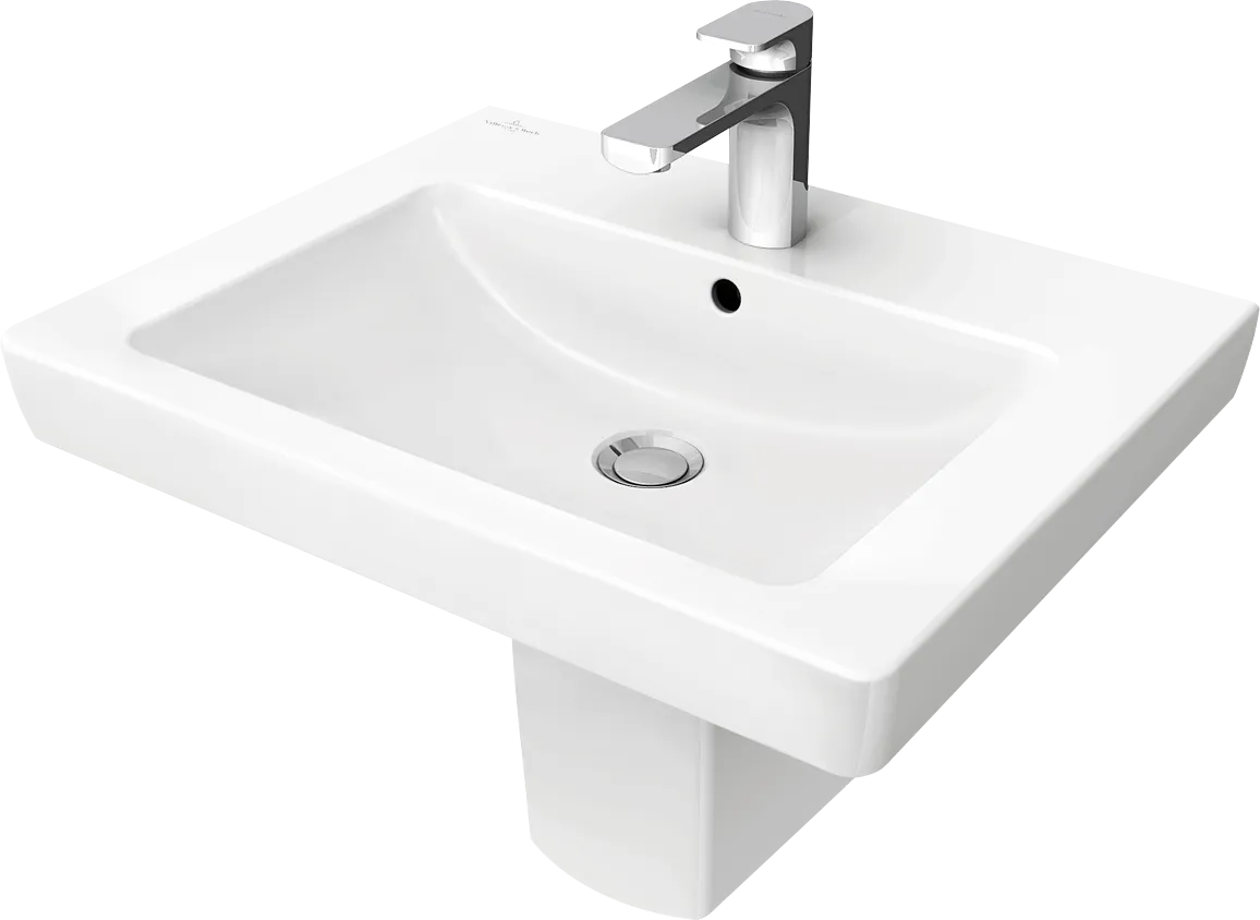 Villeroy & Boch Wandwaschtisch „Subway 2.0“ 550 × 440 × 150 mm, mit Hahnlochbohrung, Hahnlochposition mittig, mit Hahnlochbank in Weiß Alpin Villeroy & Boch Wandwaschtisch „Subway 2.0“ 550 × 440 × 150 mm, mit Hahnlochbohrung, Hahnlochposition mittig, mit Hahnlochbank in Weiß Alpin