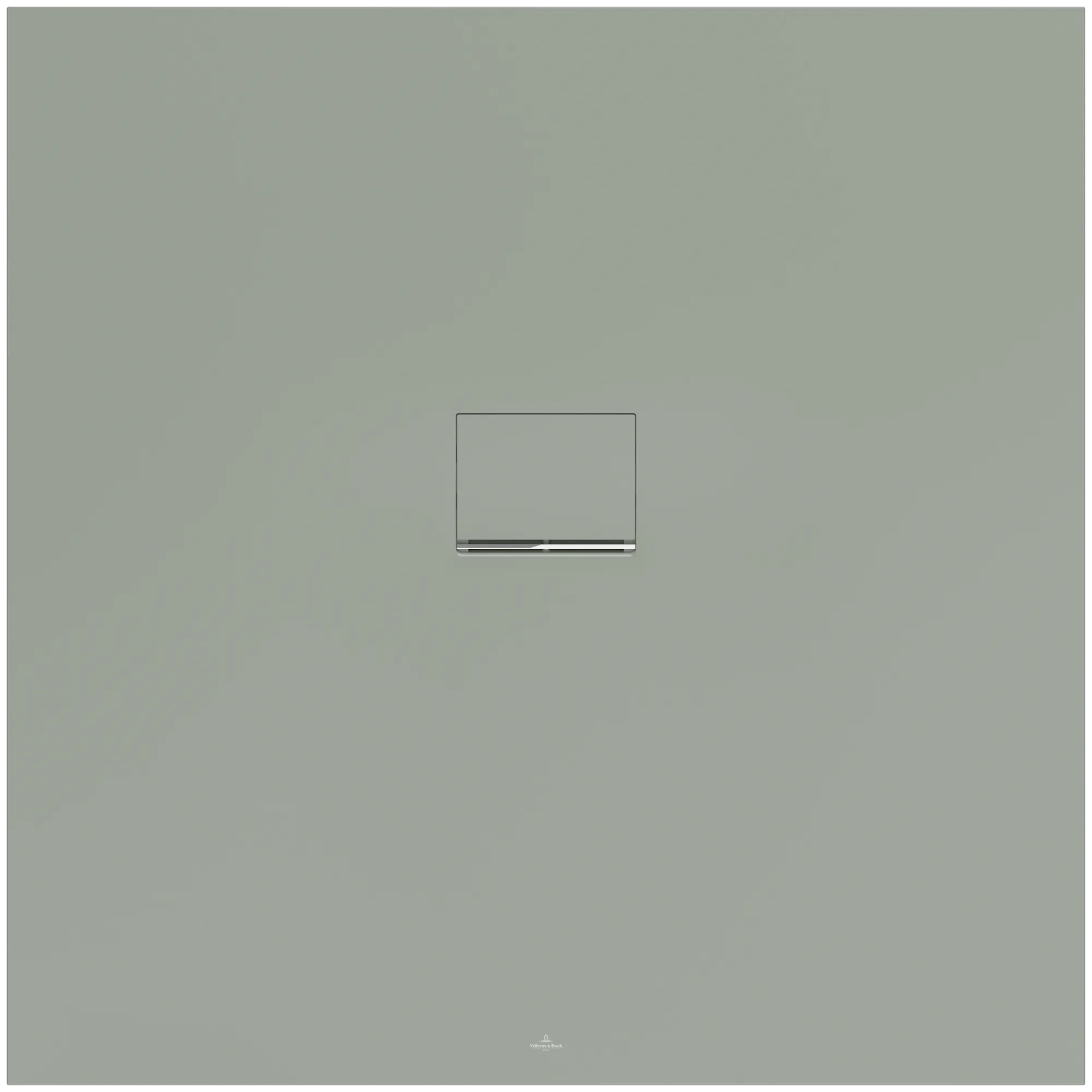 Villeroy & Boch Duschwanne Squaro Infinity, quadratisch, 1200x1200x40 mm, Morning Green, Quaryl, matt, Antirutschklasse C