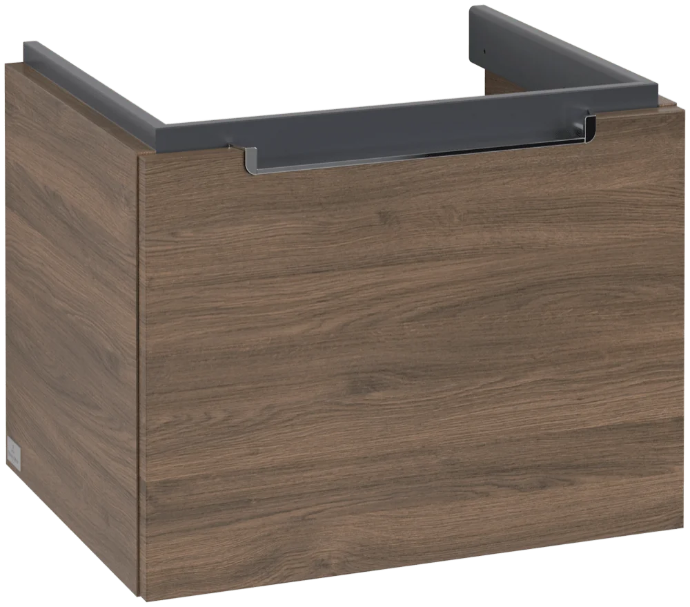 Villeroy & Boch Waschbeckenunterschrank Subway 2.0, Arizona Oak, 537x420x423 mm, eckig, mittige Wanneneinbauposition, SoftClosing, 1 Auszug