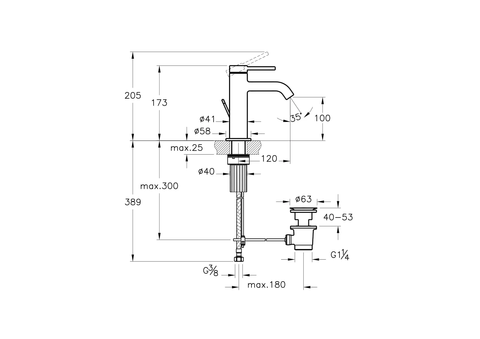 Minimax Round Einhebel-Waschtischmischer mit Ablaufgarnitur BluEco Höhe 17 cm Einlochmontage Chrom Minimax Round Einhebel-Waschtischmischer mit Ablaufgarnitur BluEco Höhe 17 cm Einlochmontage Chrom
