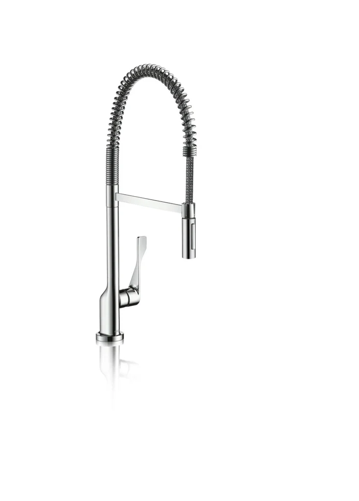 Hansgrohe AXOR Citterio Einhebel-Küchenmischer 230 Semi-Pro BB, Brushed Brass, 9 l/min, 360° Schwenkbereich, Laminarstrahl und Brausestrahl, arretierbar, Keramikmischsystem, einstellbare Temperaturbegrenzung, Rückflussverhinderer integriert, für Durchlau Hansgrohe AXOR Citterio Einhebel-Küchenmischer 230 Semi-Pro BB, Brushed Brass, 9 l/min, 360° Schwenkbereich, Laminarstrahl und Brausestrahl, arretierbar, Keramikmischsystem, einstellbare Temperaturbegrenzung, Rückflussverhinderer integriert, für Durchlau