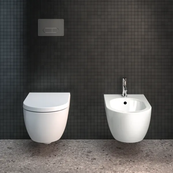 Ideal Standard Bidet „BlendCurve“, Befestigung verdeckt 35,5 × 54 × 25 cm in Weiß