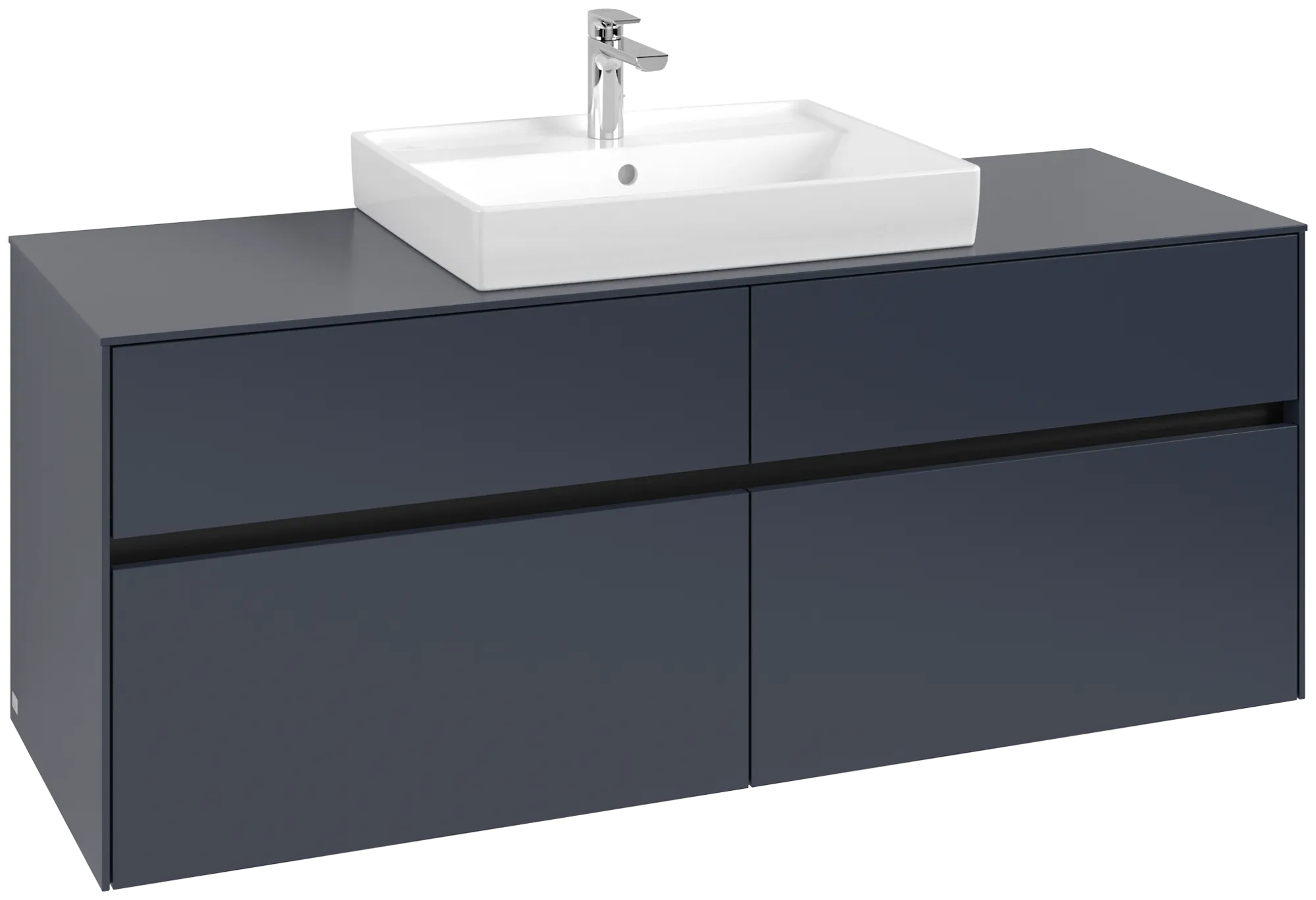 Villeroy & Boch Collaro Waschbeckenunterschrank C08400 1400x548x500mm 4 Ausz. Marine Blue