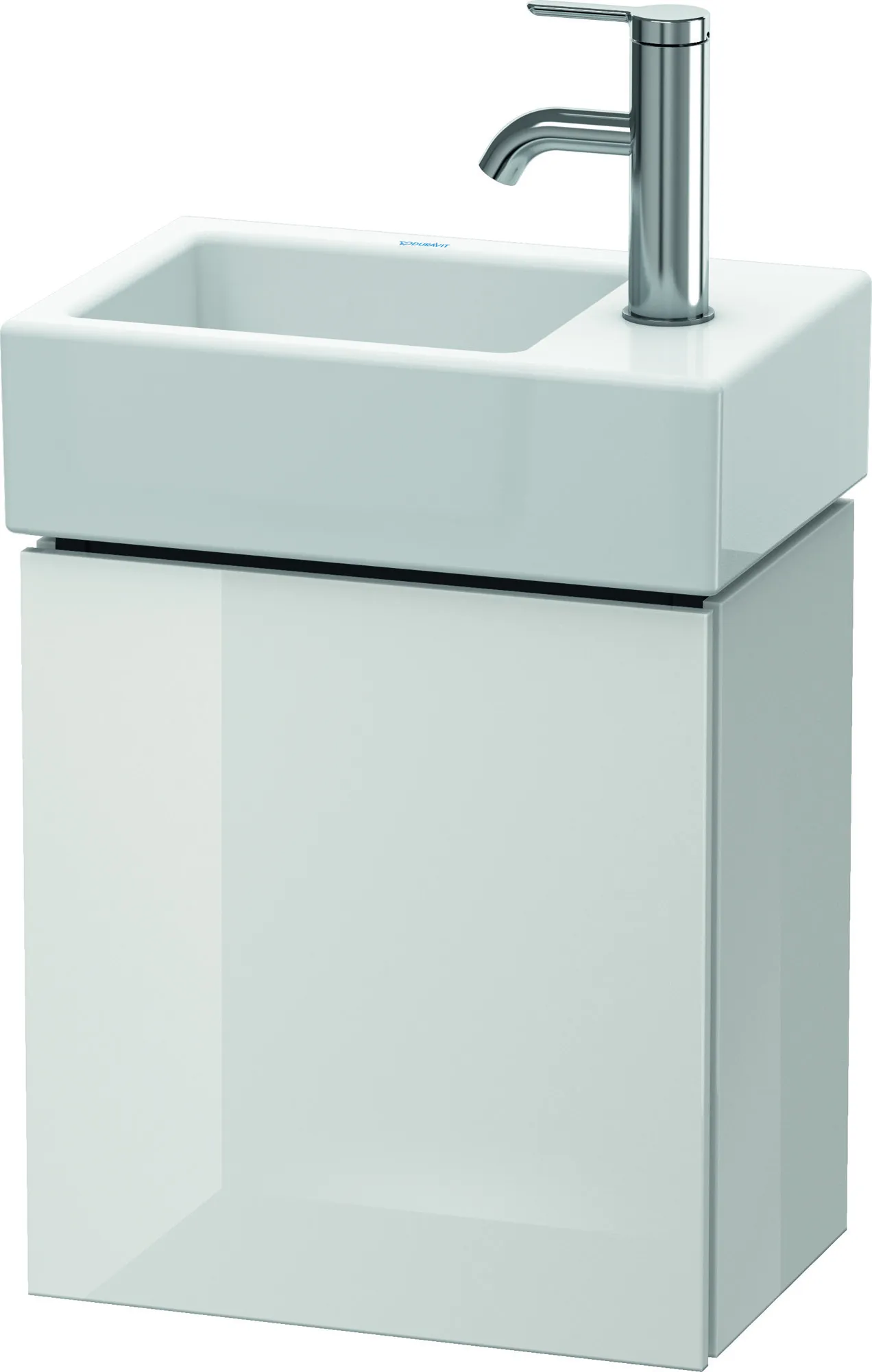Duravit Waschtischunterschrank wandhängend „L-Cube“ 36,4 × 40 × 24,1 cm Weiß Hochglanz