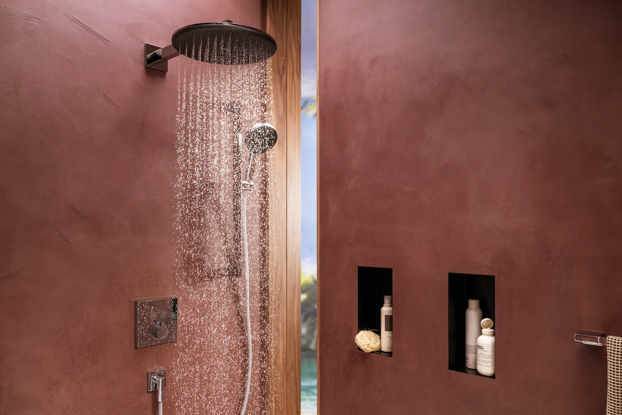 Hansgrohe XtraStoris Minimalistic Wandnische rahmenlos, Mattschwarz, 300 x 150 x 100 mm Hansgrohe XtraStoris Minimalistic Wandnische rahmenlos, Mattschwarz, 300 x 150 x 100 mm