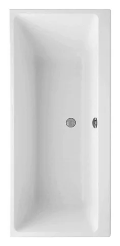 Villeroy & Boch Badewanne „Subway“ rechteck 160 × 70 cm, Mittelablauf in Weiß Alpin