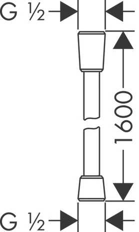 Brauseschlauch Axor 1600mm chrom