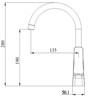 Waschtisch-Einhandbatterie AqvaPro - seitlicher Hebel - Klick-Klack-Ablaufgarnitur 1"1/4 - Kartusche mit keramischen Dichtscheiben - Heißwassersperre - Wassermengendurchflussregulierung - flexible Druckschläuche 3/8", DVGW W270 - chrom