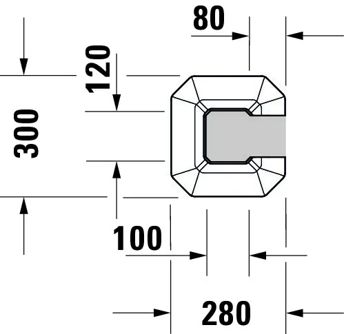 Standsäule 1930 für 043880 und 043870, weiß Standsäule 1930 für 043880 und 043870, weiß