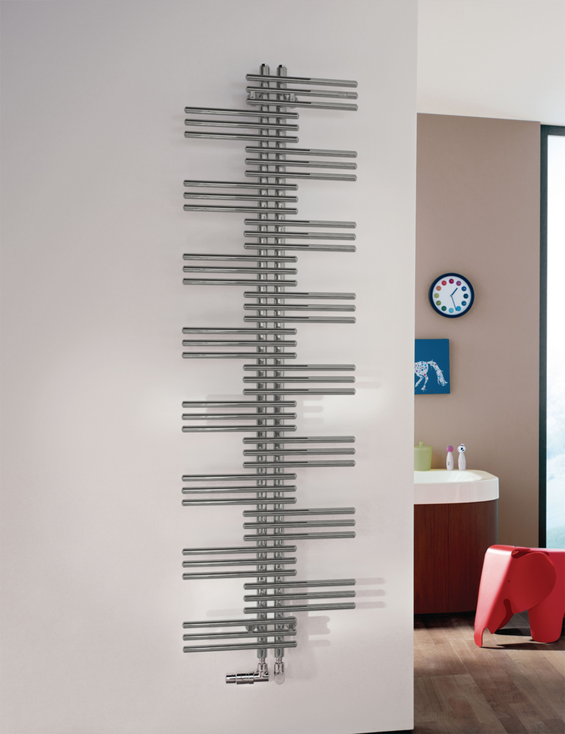 Zehnder Yucca YSE/YAE Design-Heizkörper elektrisch, 1365x95x800 White Alu.