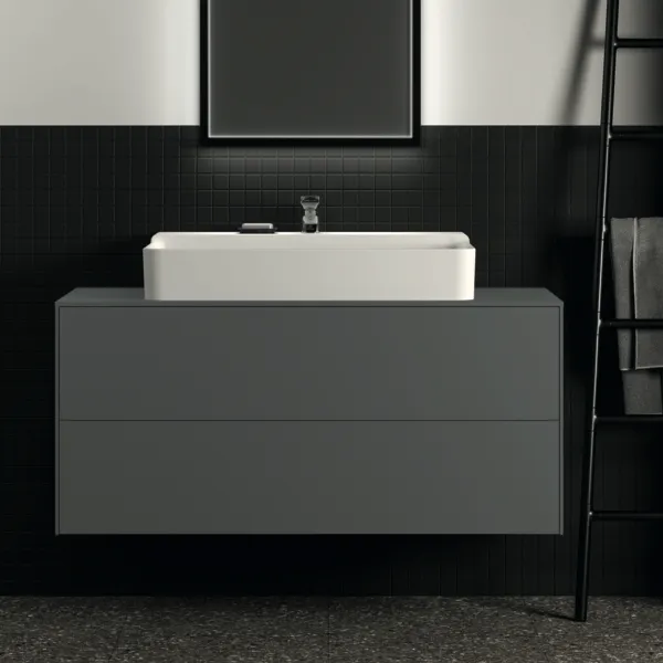 Ideal Standard Waschtischunterschrank Conca, 2 Auszüge, Anthrazit