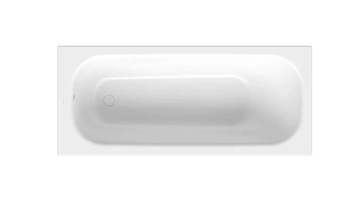Bette BetteClassic Badewanne Edelweiß 1700x730x450 mm Einbau 1-Sitzer Bade-Duschkombination glasierter Titan-Stahl