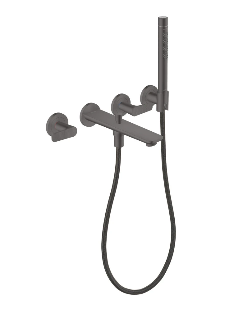 Hansgrohe Unterputz-Armatur „Axor Citterio C“ Ausladung 0 mm in Brushed Black Chrome