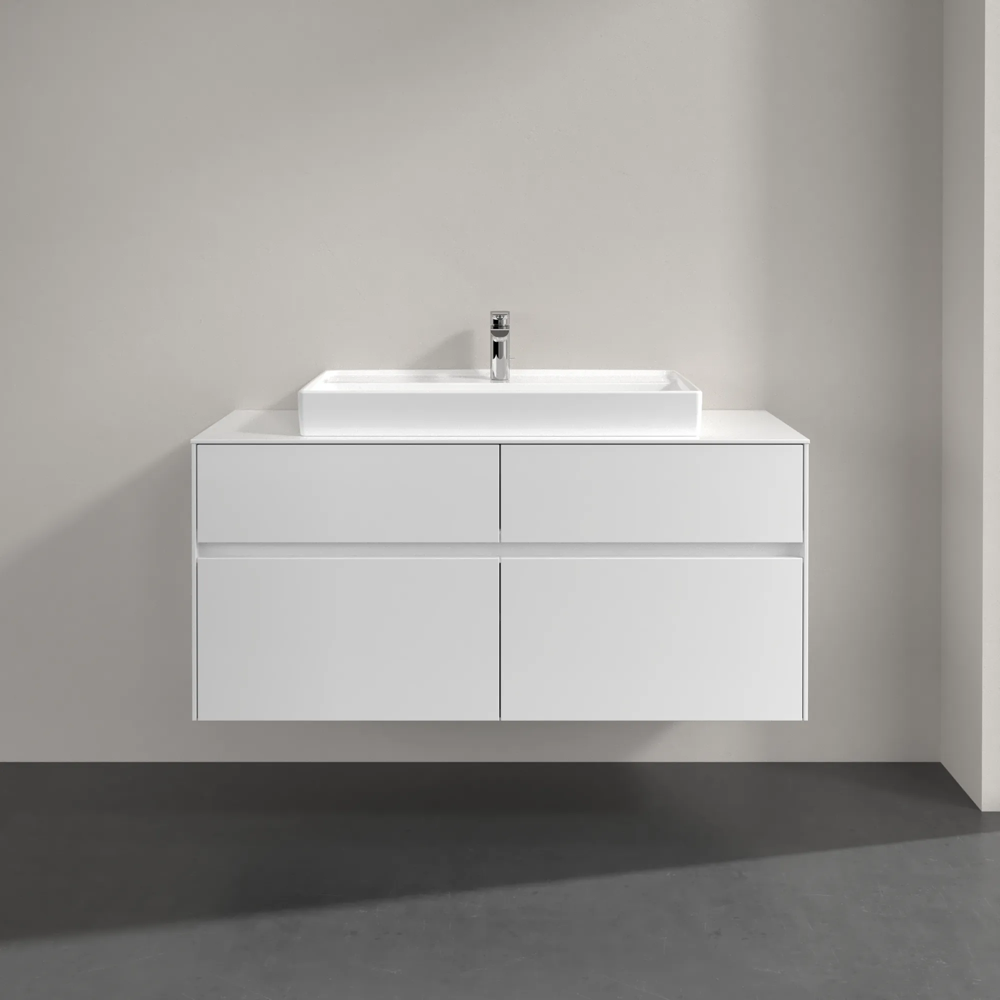 Villeroy & Boch Collaro Waschbeckenunterschrank 1200x548x500mm Glossy White Villeroy & Boch Collaro Waschbeckenunterschrank 1200x548x500mm Glossy White