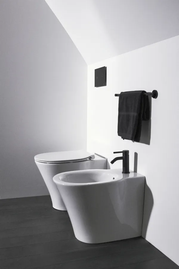 Bidetarmatur Ceraline, mit Ablaufgarnitur, Ausladung 106mm, Chrom Bidetarmatur Ceraline, mit Ablaufgarnitur, Ausladung 106mm, Chrom