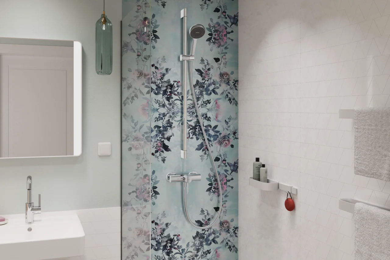 Hansgrohe Activera Select S Brauseset 95 2jet EcoSmart mit Brausestange 90 cm, Chrom Hansgrohe Activera Select S Brauseset 95 2jet EcoSmart mit Brausestange 90 cm, Chrom