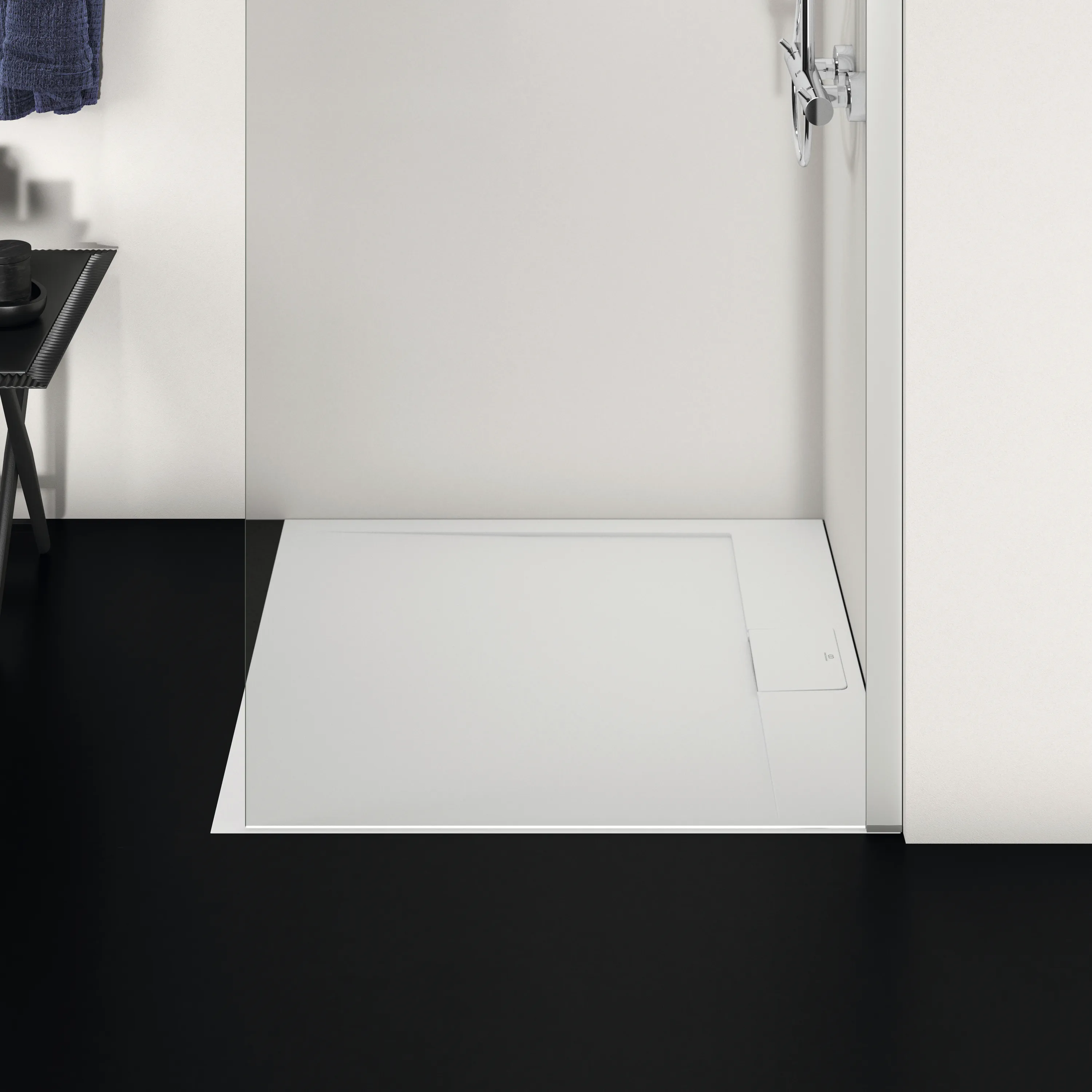 Ideal Standard Duschwanne „UltraFlatSi.life“ 90 × 90 cm in Carraraweiß