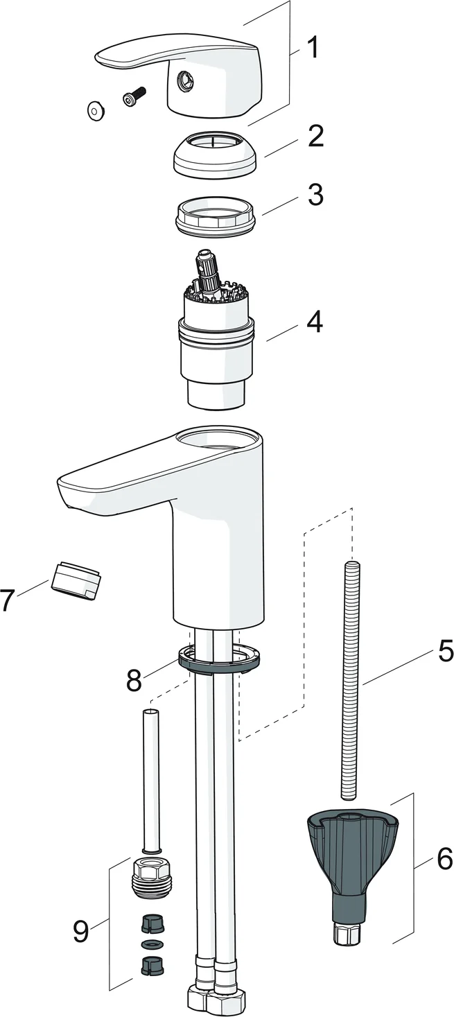 HansaPINTO Waschtischarmatur HansaPINTO 2017 Einhebelmischer Chrom