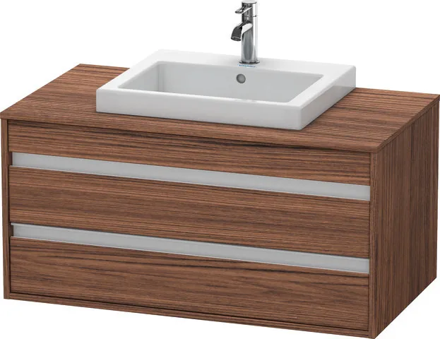 Duravit Waschtischunterschrank wandhängend „Ketho“ 100 × 49,6 × 55 cm Nussbaum Dunkel Duravit Waschtischunterschrank wandhängend „Ketho“ 100 × 49,6 × 55 cm Nussbaum Dunkel